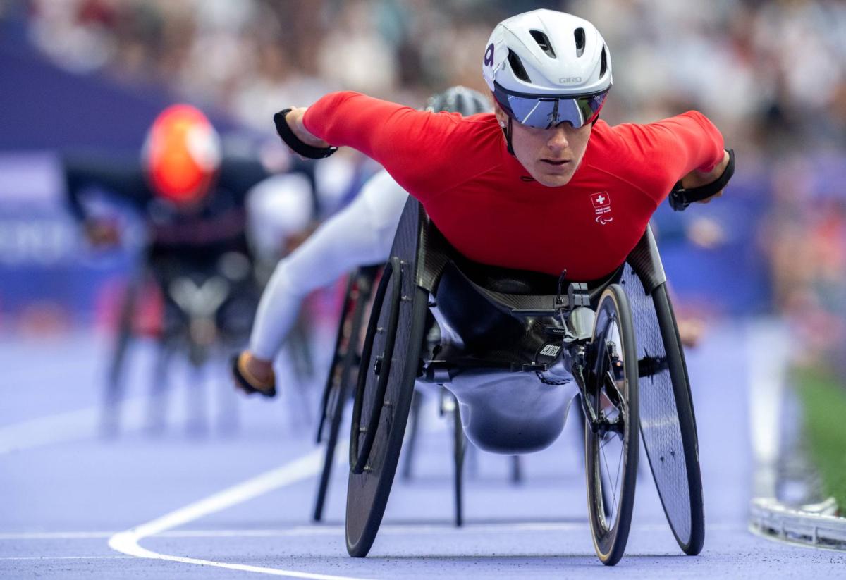 An athlete in action